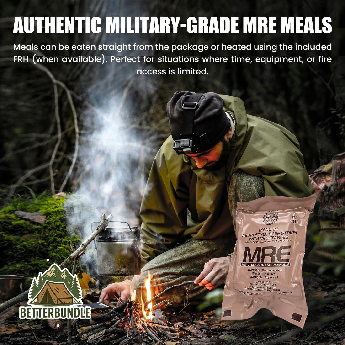 Genuine U.S. Military MRE's – Certified Inspection, Long Shelf Life | Ready-to-Eat Meals, 2025 Inspection Date.