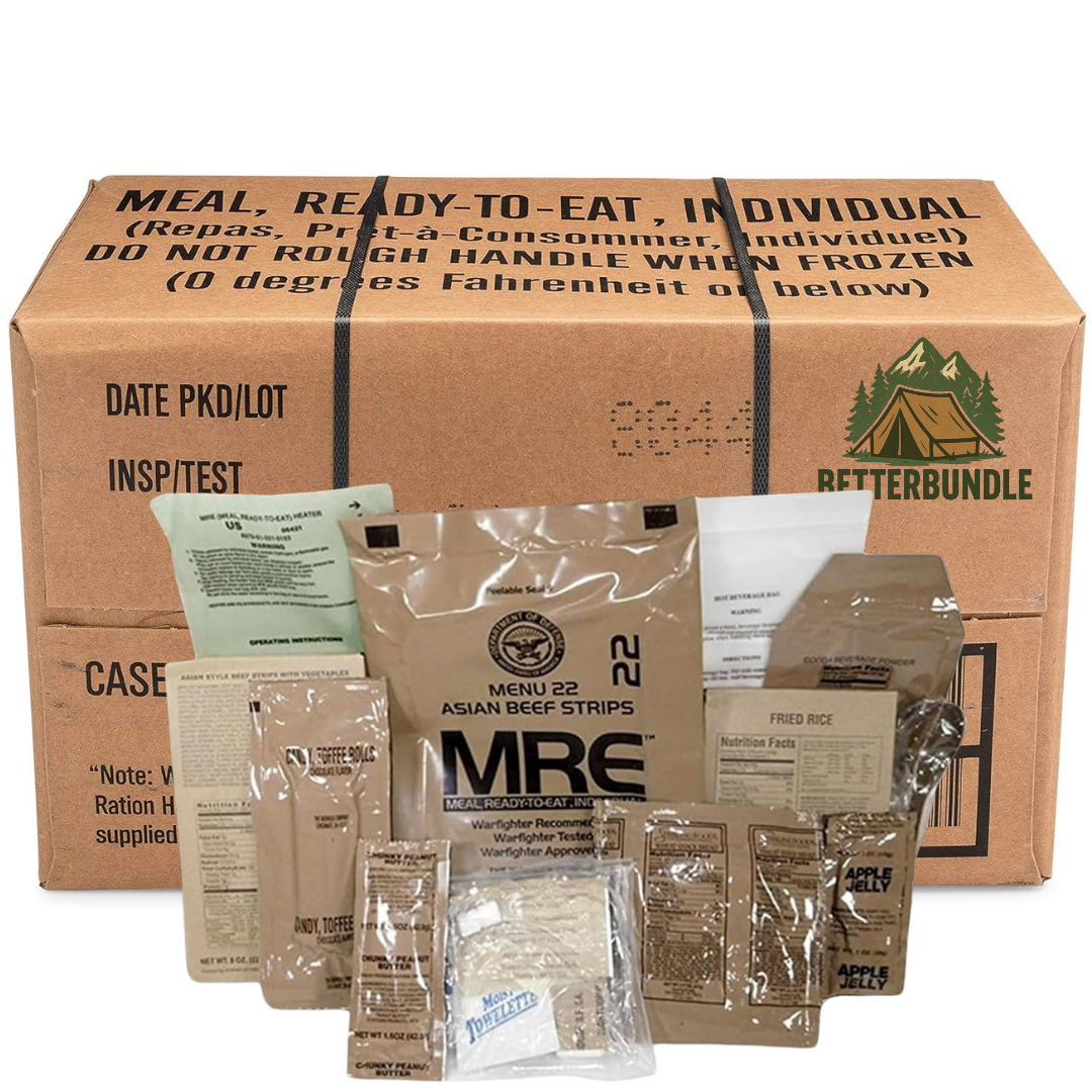 Genuine U.S. Military MRE's – Certified Inspection, Long Shelf Life | Ready-to-Eat Meals,  2025 Inspection Date.