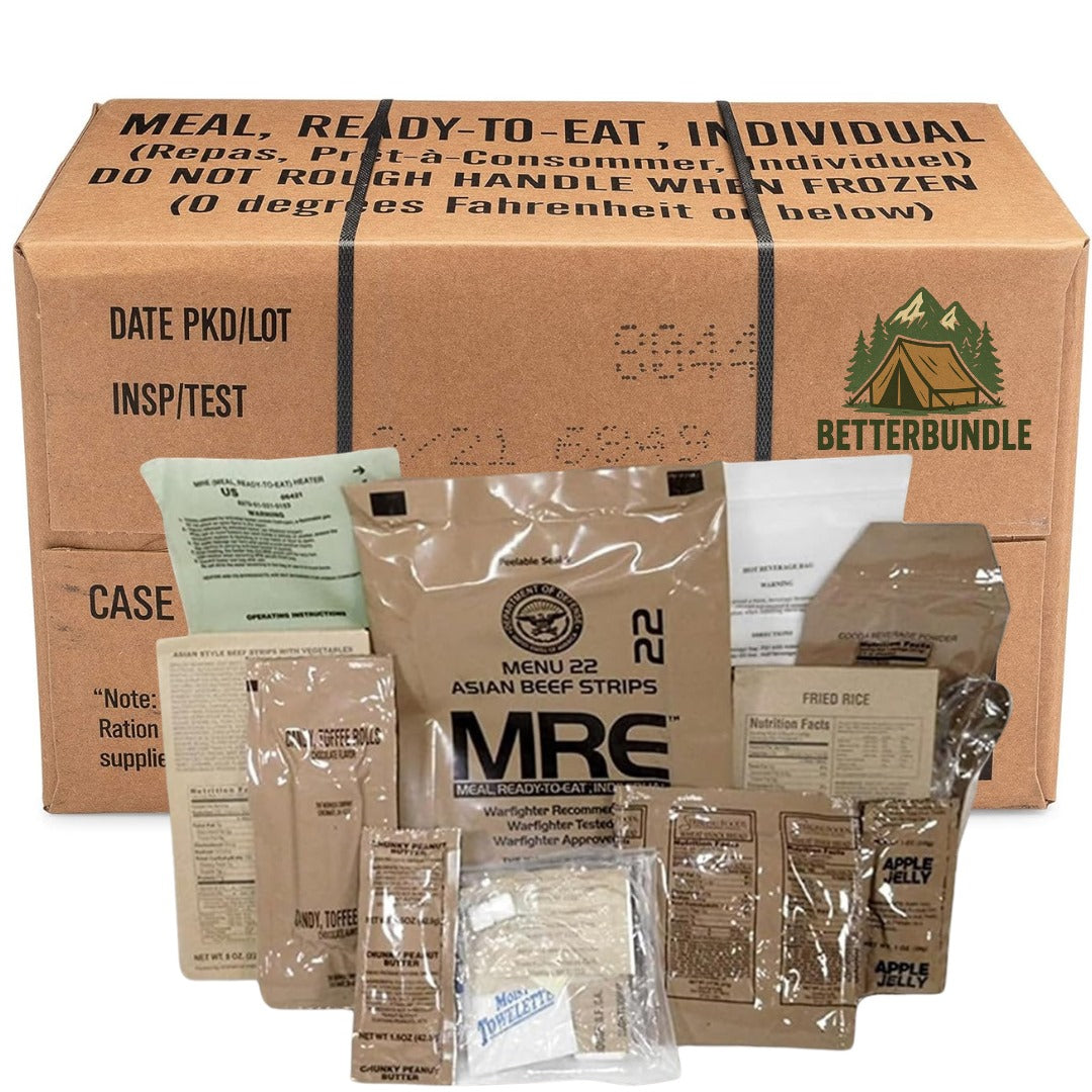 Genuine U.S. Military MRE's – Certified Inspection, Long Shelf Life | Ready-to-Eat Meals,  2025 Inspection Date.