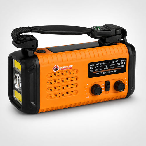 Emergency Solar Weather Radio + 20,000 mAh Power Bank